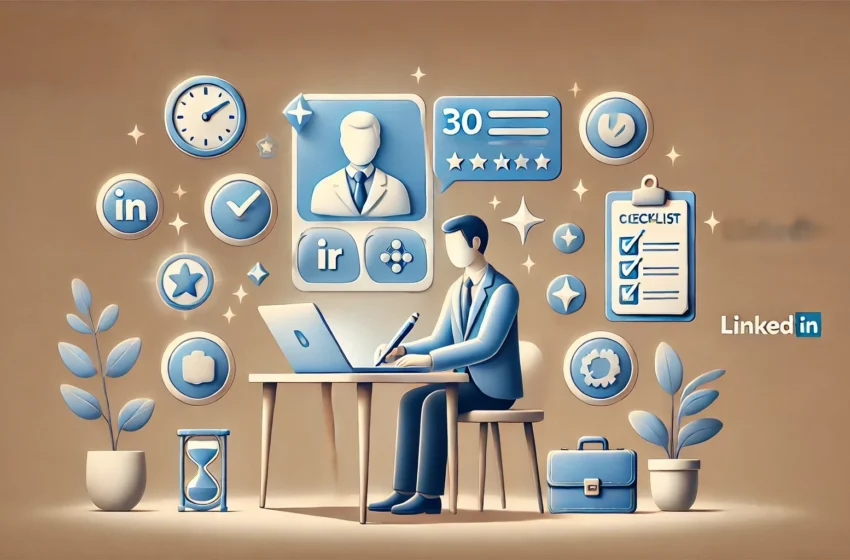  LinkedIn Profilini 30 Dakikada Parlat (Adım Adım Mini Kılavuz)